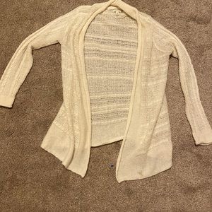 White knitted cardigan size medium || SONOMA